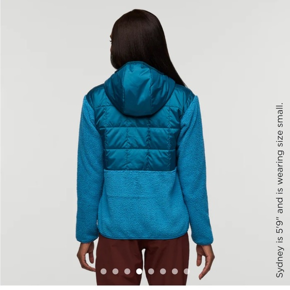 Cotopaxi Women's Medium Trico Hybrid Jacket Abyss Lake Blue NWT Hood Fleece - Picture 3 of 14